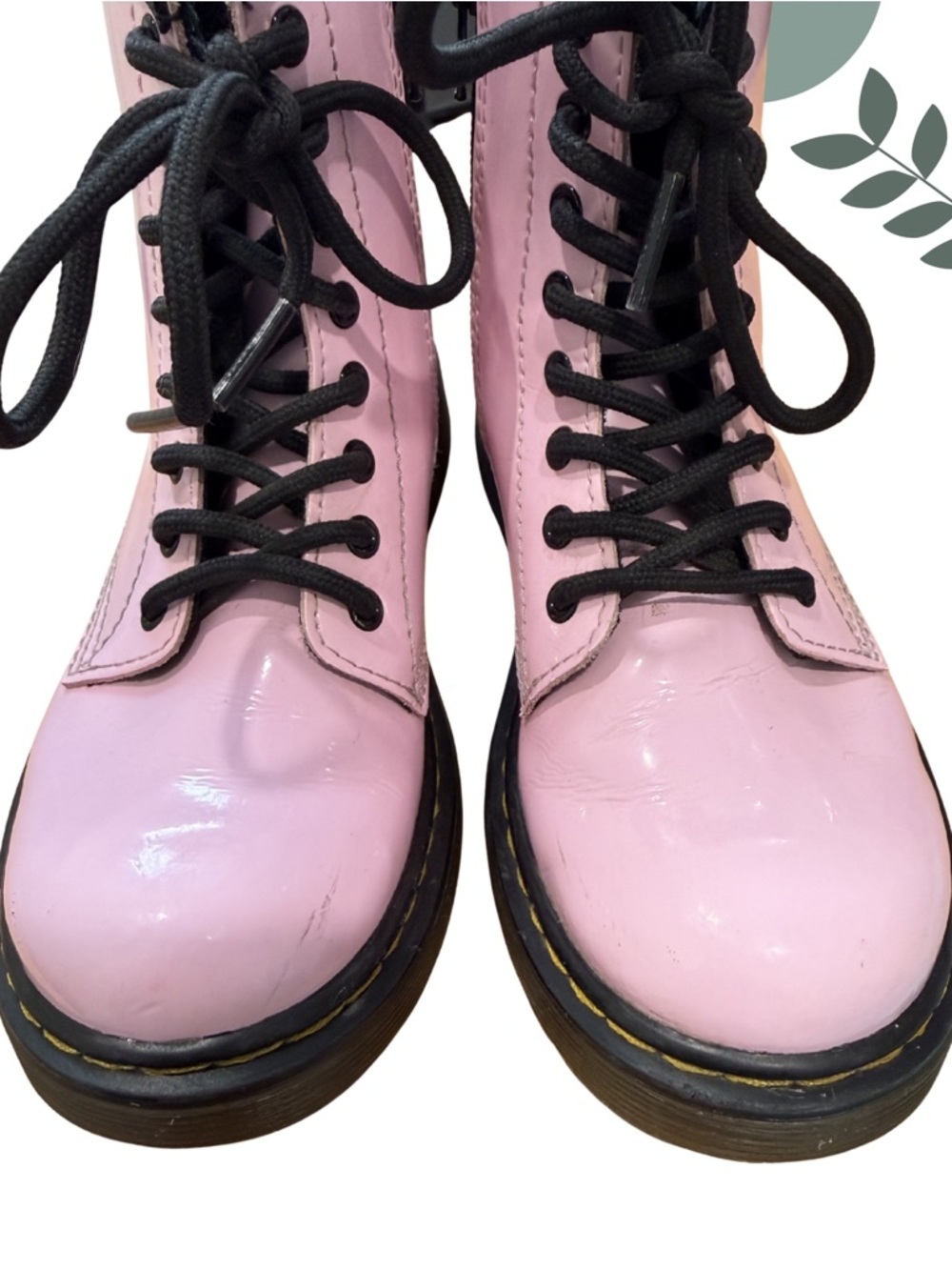 Dr. Martens 1460 J Pink Patent Boots Youth 1 - Picture 6 of 10